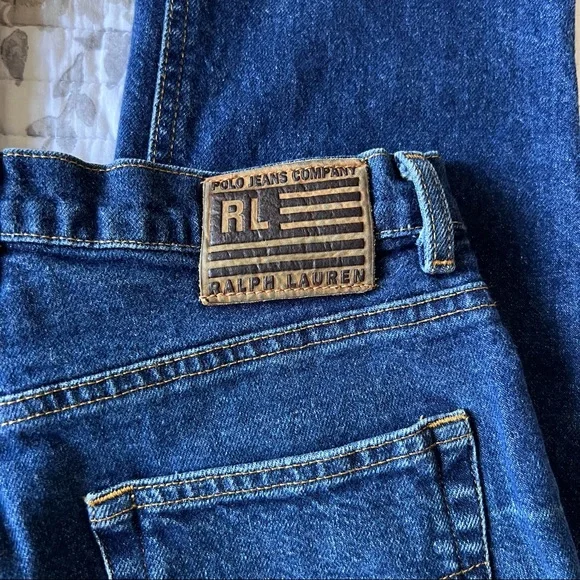 Ralph Lauren Classic Stretch Straight Jeans in Blue Medium Wash • 4 x 29” Inseam - Picture 5 of 8